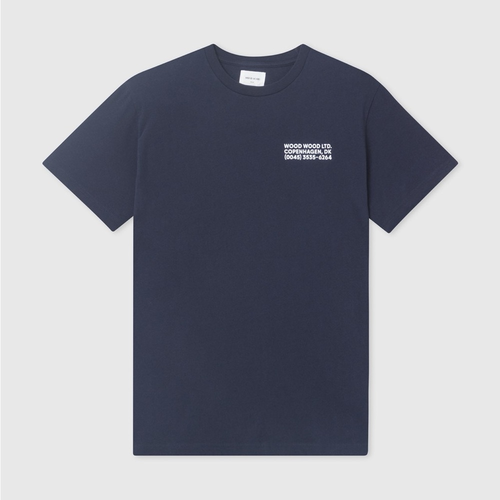 Wood Wood Black Information T-shirt Men’s Large Black